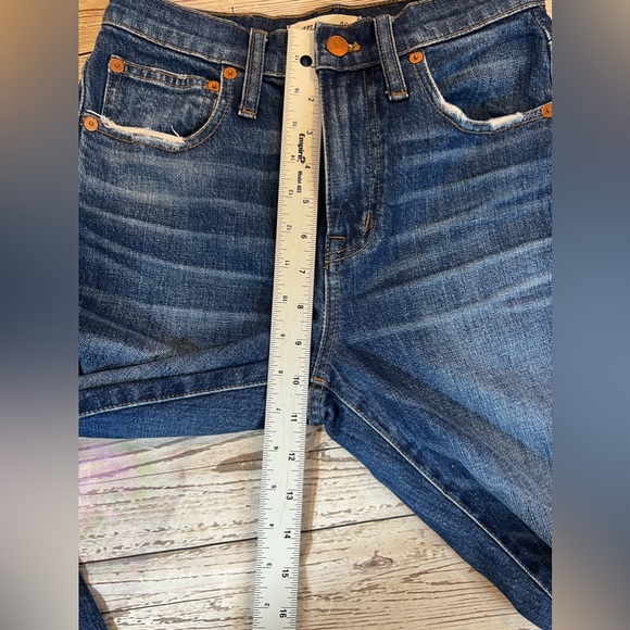 Madewell Women'sThe High-Rise Slim‎ Boyjean in Medium Blue Wash Style - Picture 10 of 15